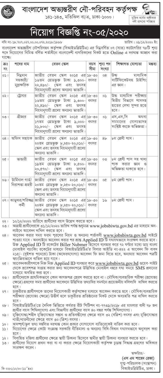 Bangladesh Inland Water Transport Authority Job Circular.jpg